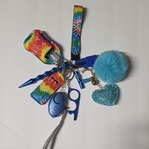Safety Keychain Tie-Dye